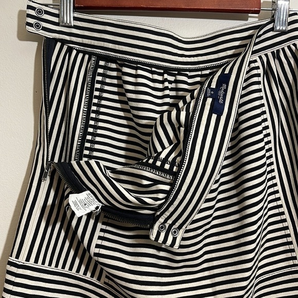 Madewell Ponte Swivel Stripe mini skirt size 0 - Picture 10 of 13